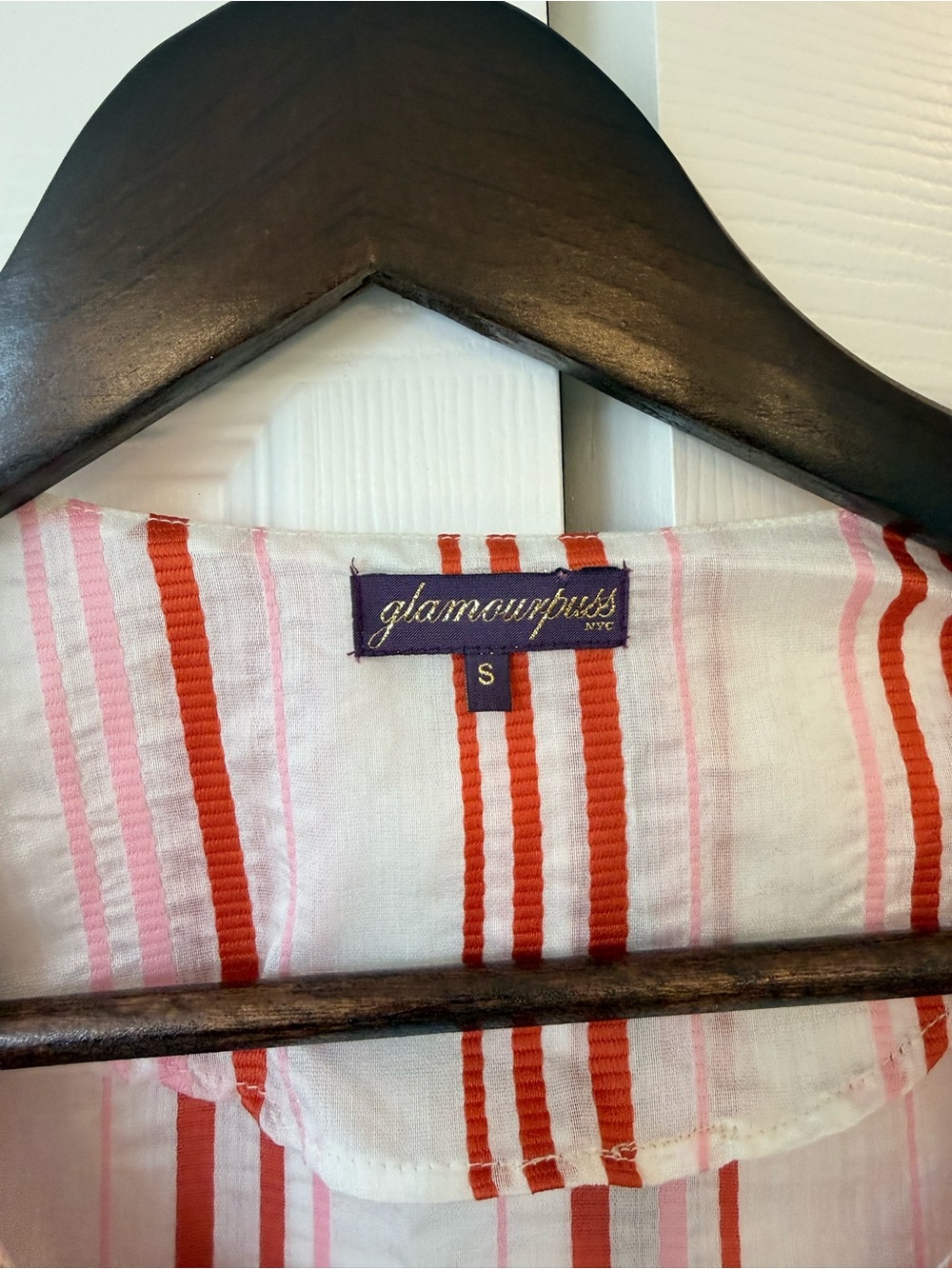 Glamourpuss caftan cabana striped orange - Picture 3 of 5